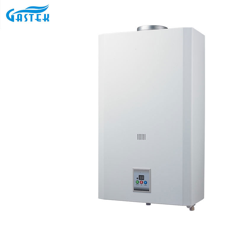 Konstant temperatur 10L 12L 16L 18L Batteridriven Väggmonterad Tanklös Instant LPG Natural Hot Water Gas Geyser för badrum